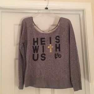 Gray sweatshirt